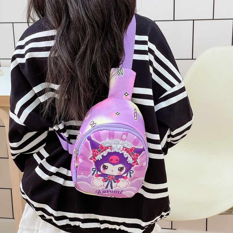 2025 New children's bag ins Korean version spring and summer cartoon boys' and girls' light and fashionable crossbody bag for going out Specification image