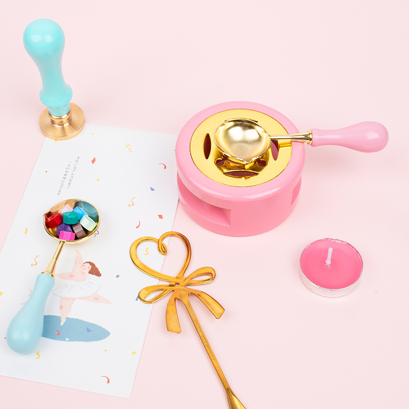 Wholesale of complete sets of fire lacquer seals, including seal heads, wax particles, furnaces, diaries, invitations, envelopes, gift boxes, seals, beeswax, and fire lacquer sets details Picture