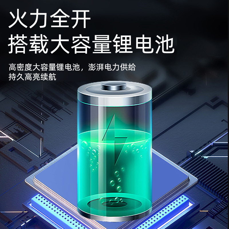 Cross-border multi-functional high-intensity headlamp Type-c charging sensor headlamp with detachable battery for night users Specification image