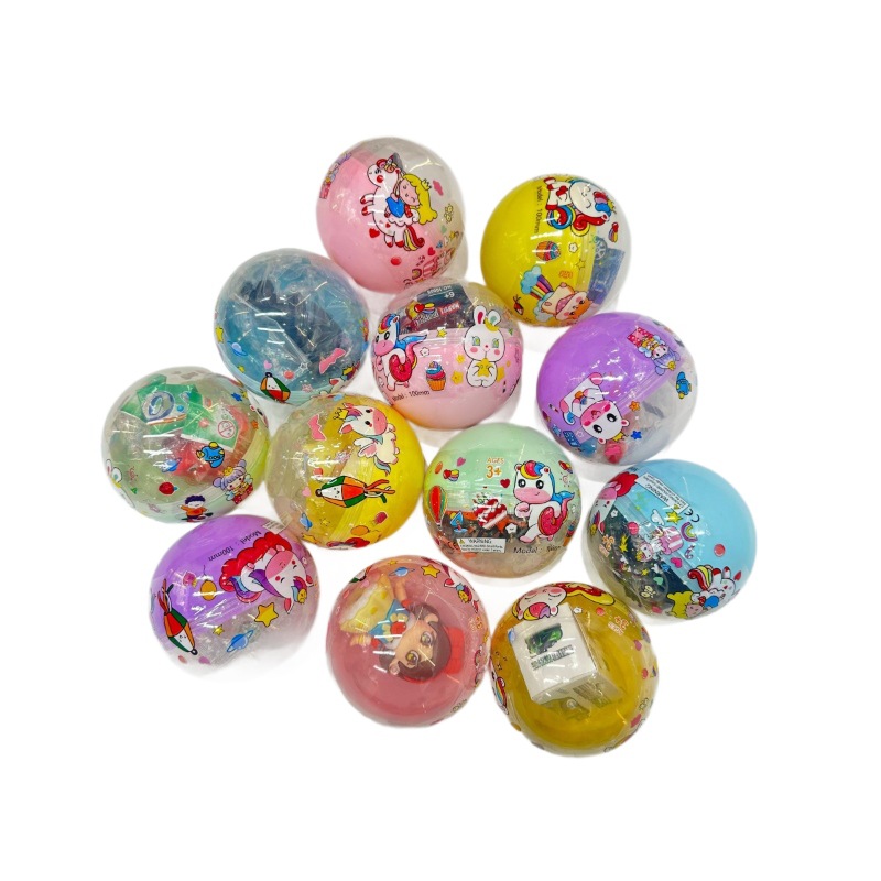 pvc印刷球/弹力球/玩具/儿童户外玩具/抛出去飞回来的球白底实物图