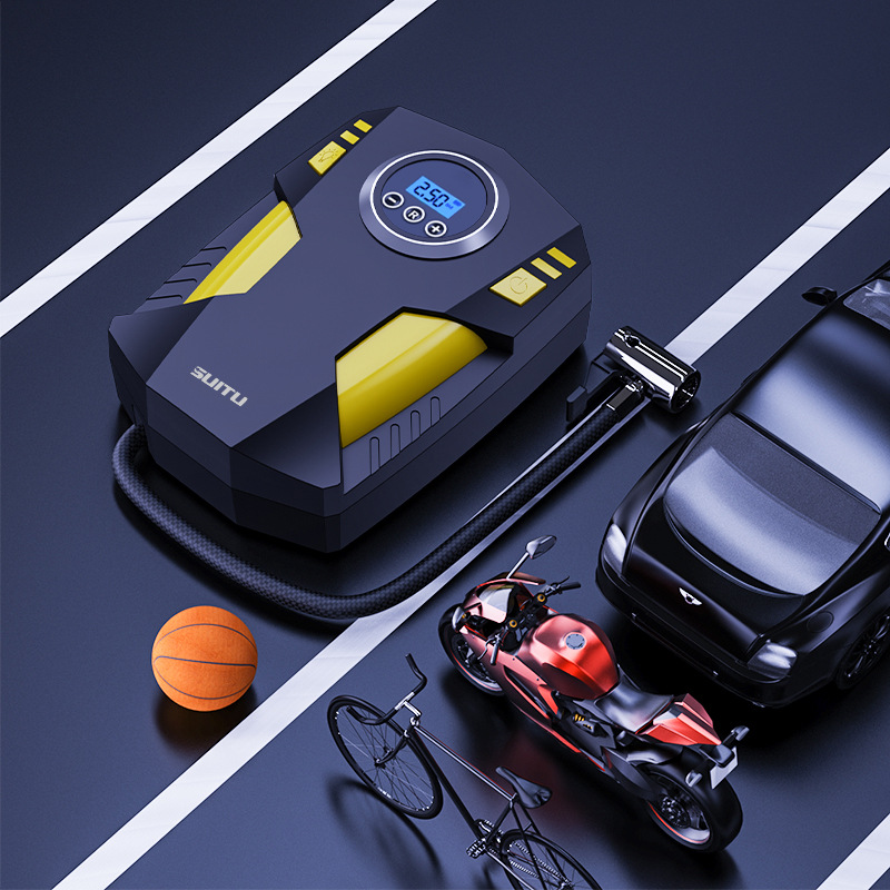 Portable intelligent digital display car air pump, small handheld car air pump, high power air filling machine Specification drawing