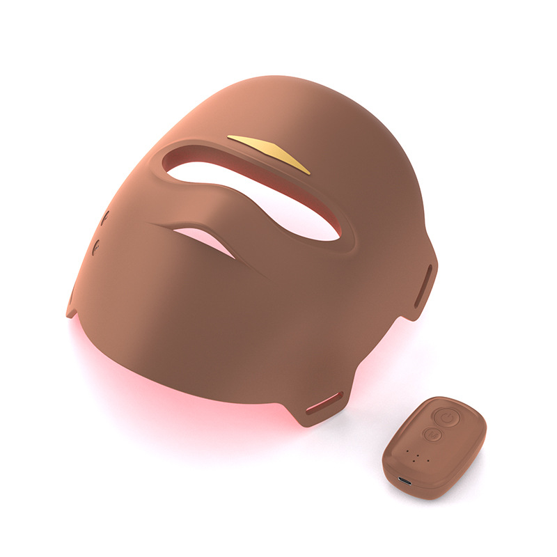 3D stereoscopic photon mask magnetic suction wireless LED red, blue and yellow light 850nm facial beauty device cross-border beauty mask Application Scenario