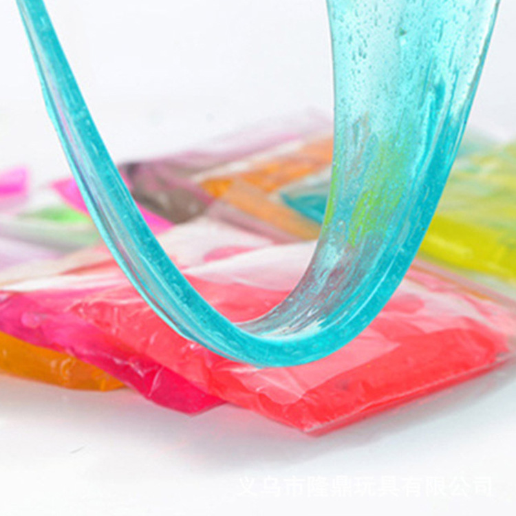 Cristal para niños color clay plastilina ultra ligera creativo hecho a mano DIY6 crystal clay caja de regalo transparente pearl clay Item Picture