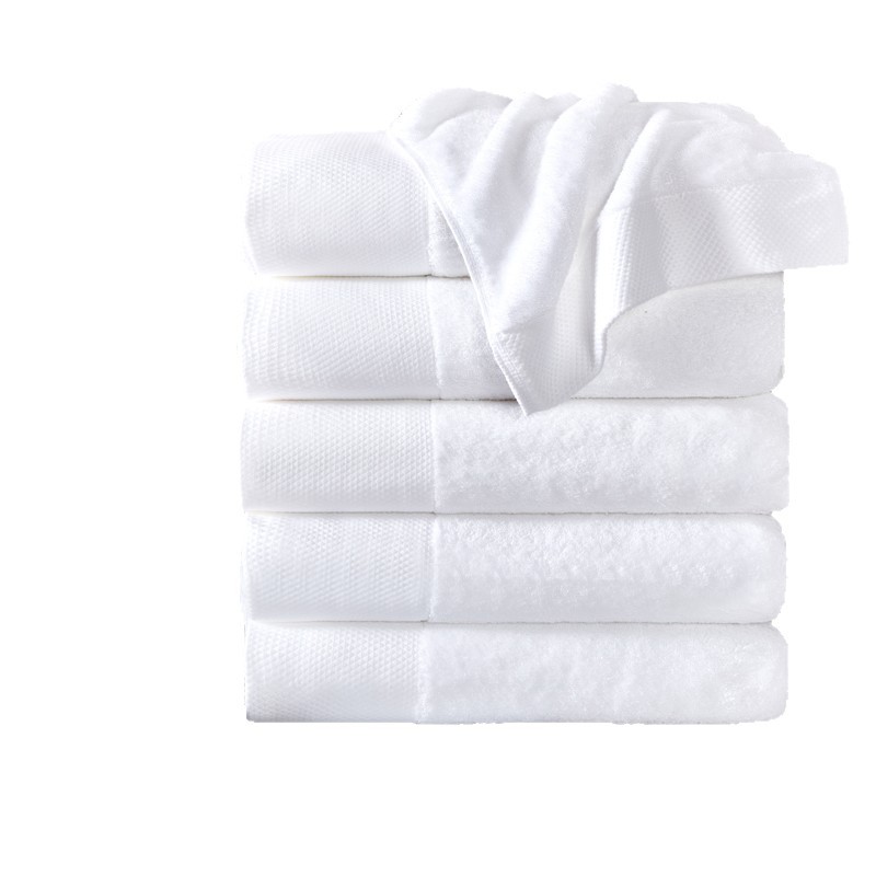 White pure cotton hotel towels, homestay and guesthouse bath towels are all available for wholesale. They can be embroidered, thickened, absorbent and made of platinum Item Picture