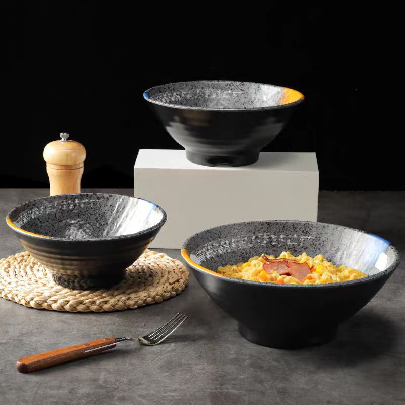 Melamine noodle bowls, commercial Japanese imitation porcelain creative characteristic noodle restaurant beef ramen bowls, soup noodle bowls, rice noodle bowls, spicy hot pot bowls