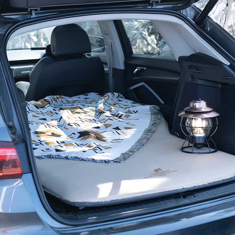 Self-driving tour general-purpose car rear sleeping pad, Tesla ModelY memory foam trunk storage portable car bed
