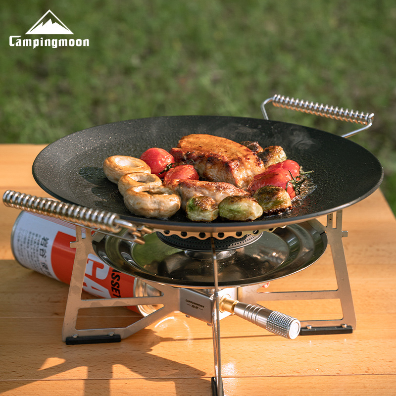 Koman GRW-33F three-layer steel non-stick grill pan, crushed stone Scott frying pan, kitchen cooking, foldable grill pan