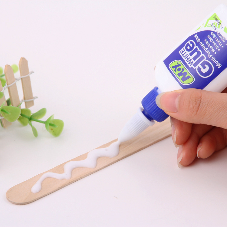 Handmade white latex adhesive paper, wood chips, student DIY slime clay, art model, eco-friendly glue, customized cross-border Specification image