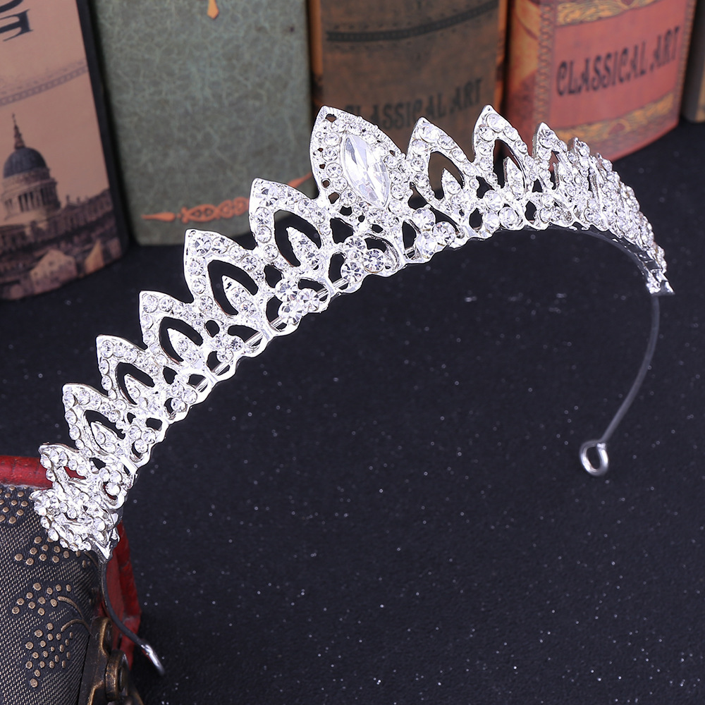 New bride accessories: alloy inlaid with rhinestones, bride's small crown, wedding accessories, headwear, hair crown, and crown