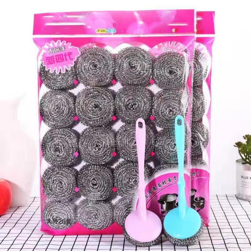 钢丝球清洁球/刷子/带绳清洁球/钢丝球/杯刷产品图