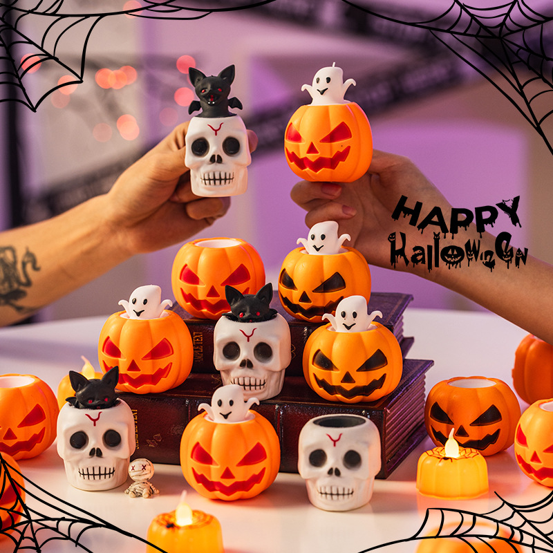 Halloween funny pumpkin head pinching fun to relieve stress, Ghost Festival party decoration, venting pranks, ghost toys details Picture