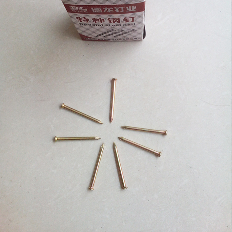 Special steel nails, cement nails, high-strength color zinc steel nails, concrete nails, all models from 20 to 100 Application Scenario