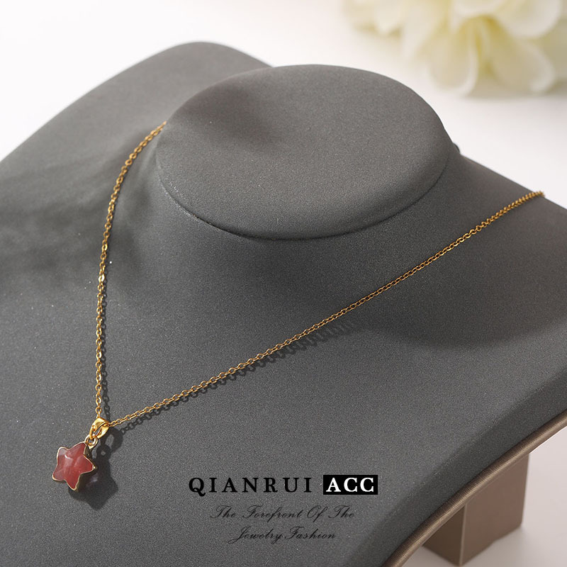 项链/天然石项链/蝴蝶项链/珍珠项链/挂绳细节图