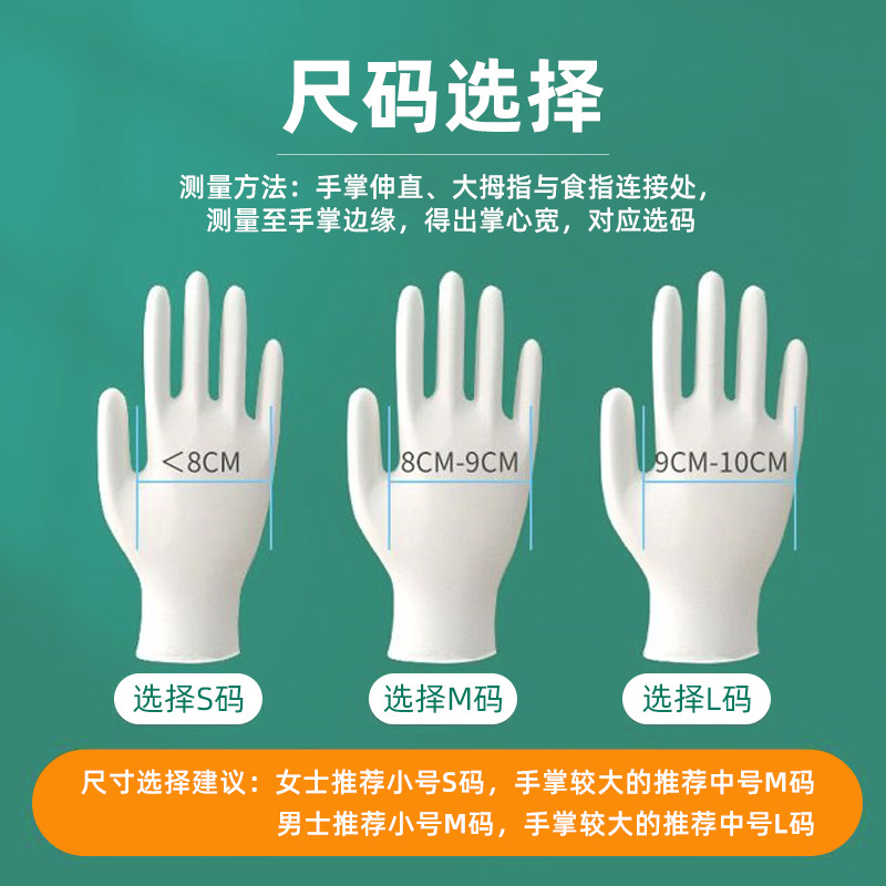 Medical disposable nitrile examination gloves, white independently packaged clothing cleaning and protective gloves Application Scenario