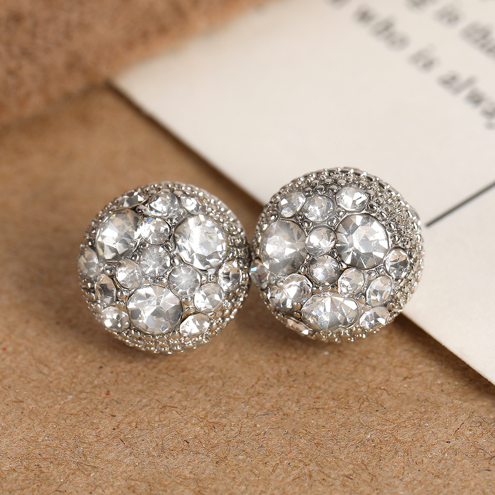 超闪双面无耳洞耳夹无痛吸力强磁铁耳环女耳饰冷淡风轻奢小众耳饰细节图