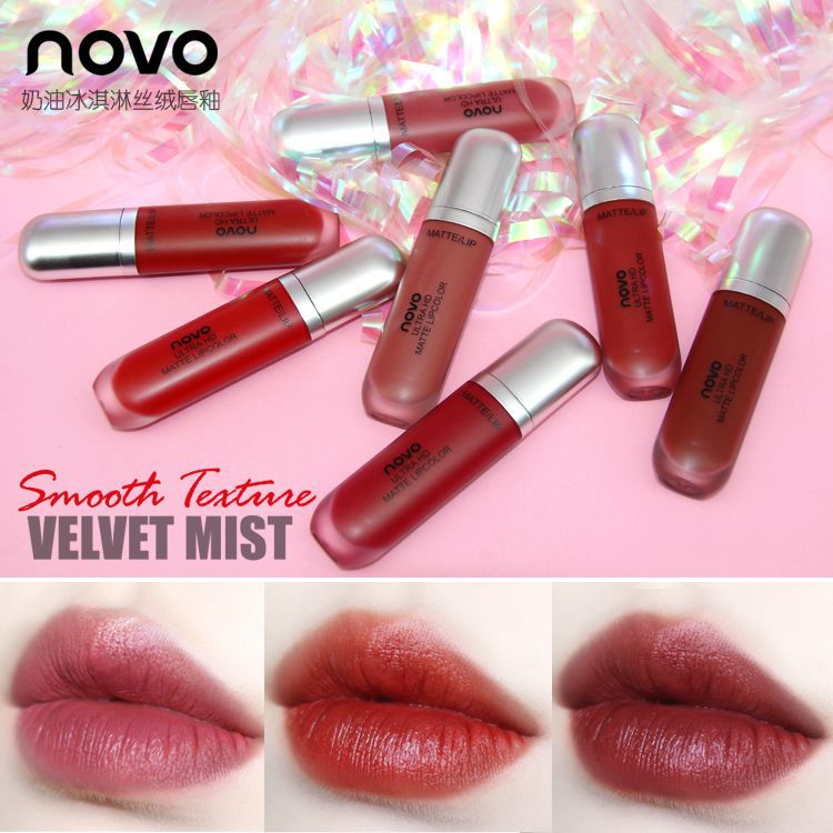 Color fuente de maquillaje fábrica ODM/OEM personalizado capibara rojo labio glaseado aqua espejo brillo labial - 3
