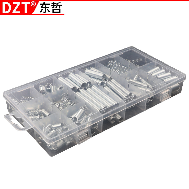 200PCS spring tension spring and compression spring set, transparent pp plastic box, 20 specifications per box Item Picture