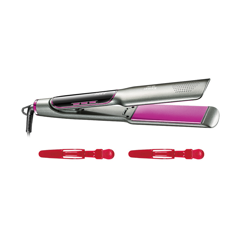 Kemei Cross-border Hair curler clamp, home hair perming and straightening device, negative ion hair care straightening clamp, European standard hair curler Application Scenario