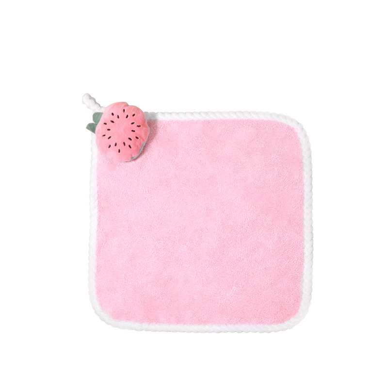 小毛巾加厚小方巾婴幼儿吸水家务清洁柔软手帕可挂式擦手巾可爱详情图5