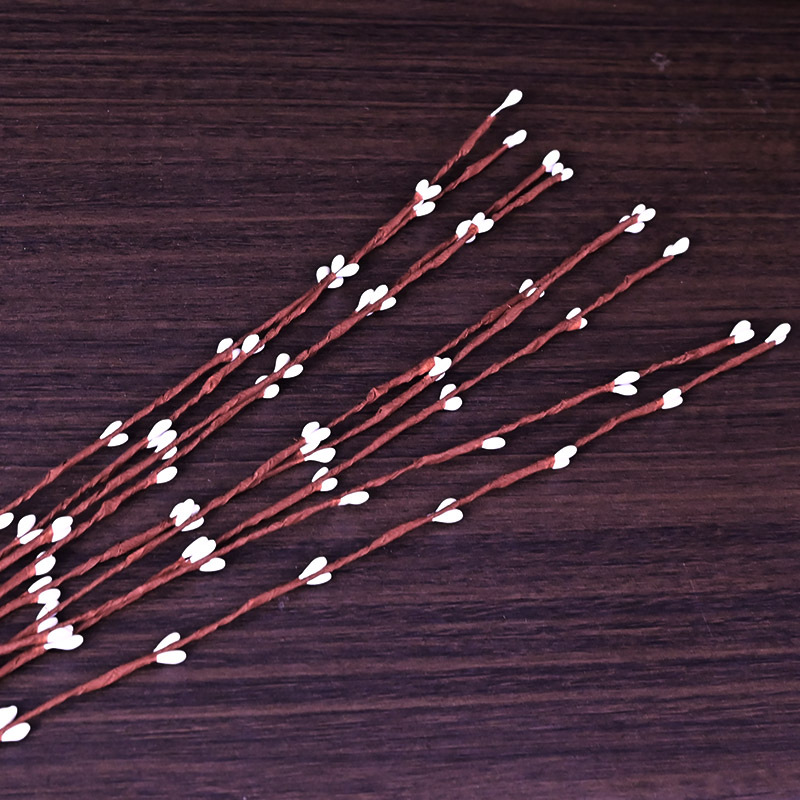 60 cm rattan garland material, iron wire DIY flower branch, small berry bracelet, hair accessory making material Specification image