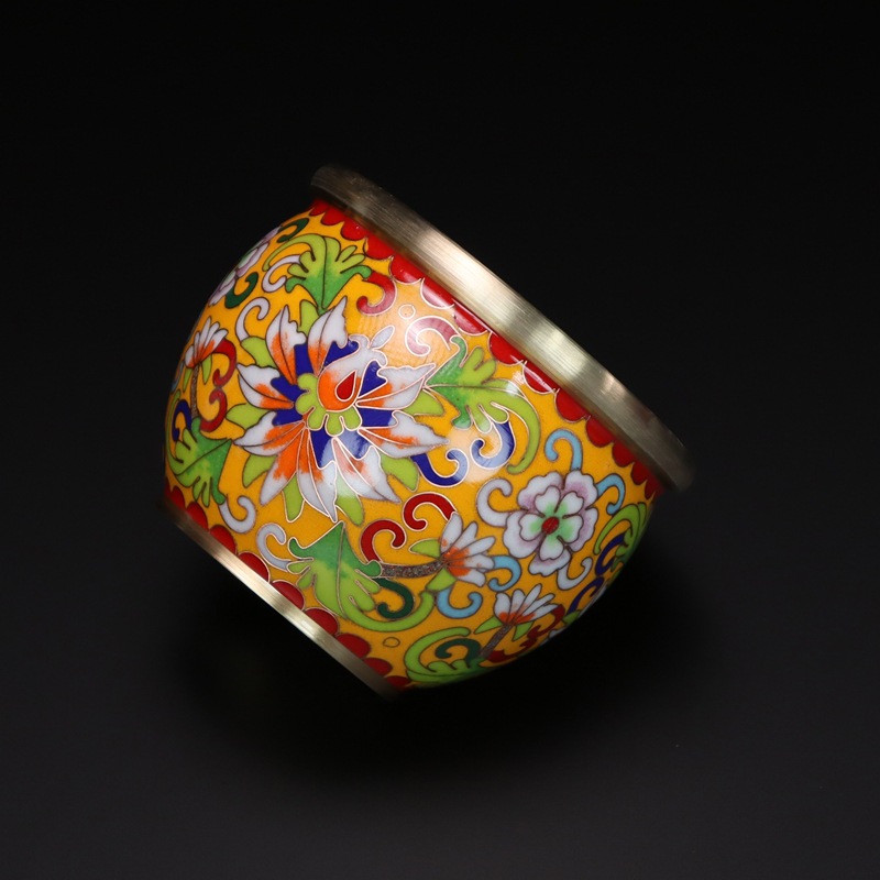 Beijing Cloisonne feng shui ornaments for attracting and gathering wealth - traditional cast copper cloisonne low-temperature enamel wrapped branch wealth VAT details Picture
