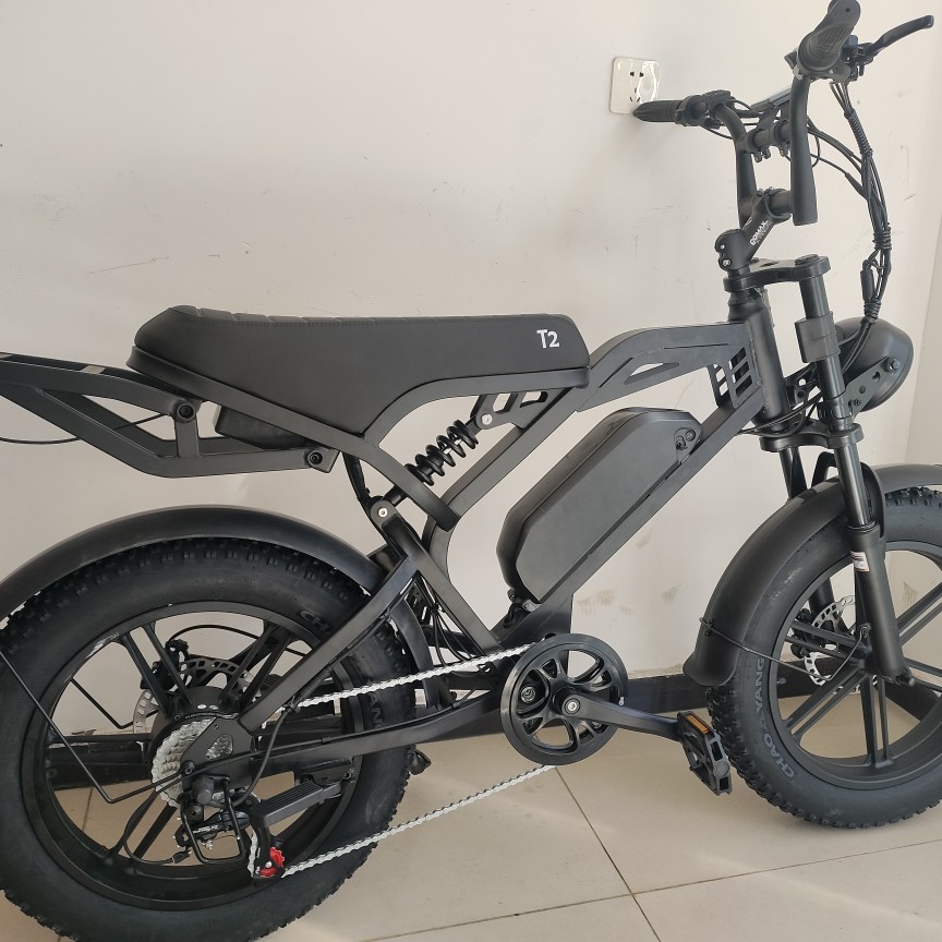 New energy ebike, electric-assisted bicycle, 2.0-inch fat tire, snow and beach off-road, v8 electric motorcycle, front and rear supe Specification image