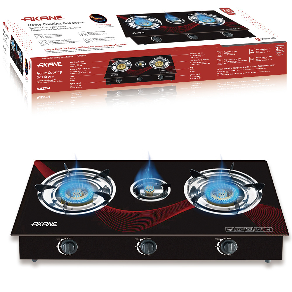 AKANE cross-border countertop gas stoves export European-style stoves, single-burner stoves, three-burner stoves, simple European-style gas stoves details Picture