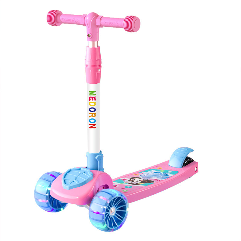 Direct sales of children 's scooters 1-3-6- foldable scooters for boys and girls aged 8-12 Item Picture