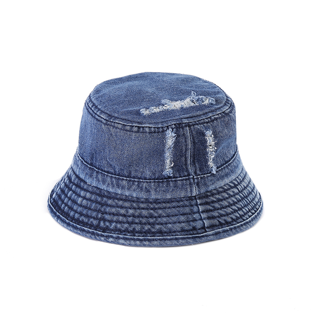 New retro denim fisherman hat for girls, washable and aged autumn sun protection hat, casual bucket and basin hat Application Scenario