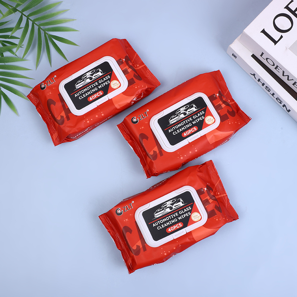 汽车玻璃去除车载湿巾清洁去污无痕防雨源头工厂批发跨境专供