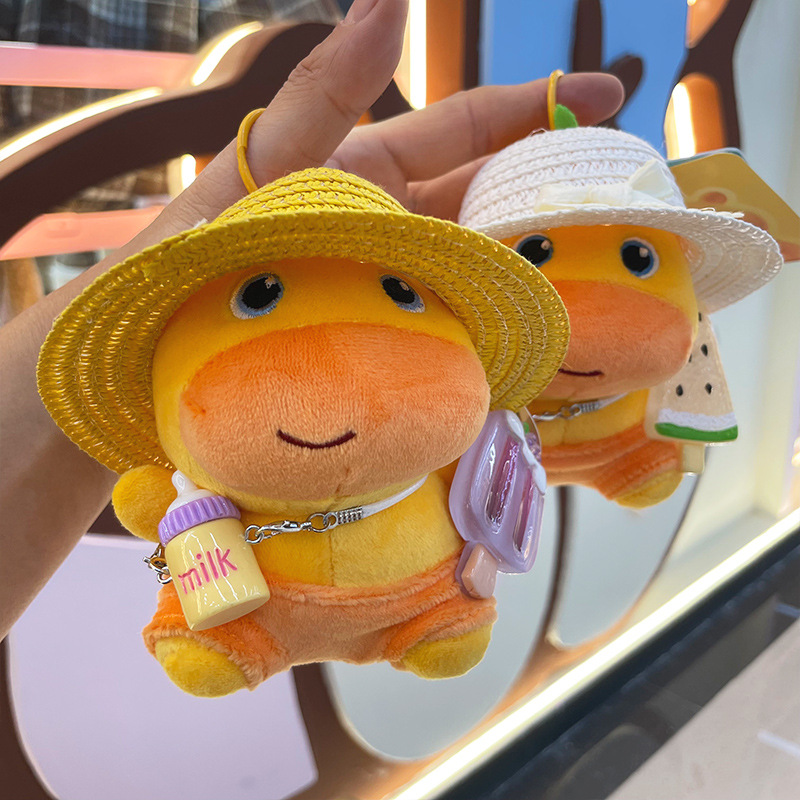 New cute and cartoonish capybara costume doll backpack pendant, Ins-style doll pendant, keychain as a gift for others