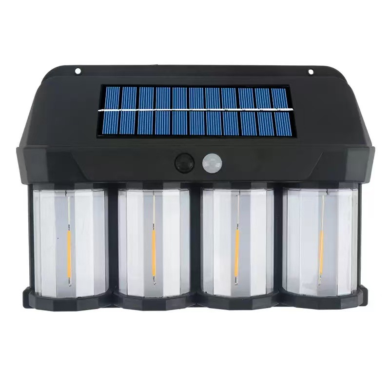 Solar garden lamps, solar panel street lamps, rainproof lighting, energy-saving and fire-fighting indicator lights details Picture