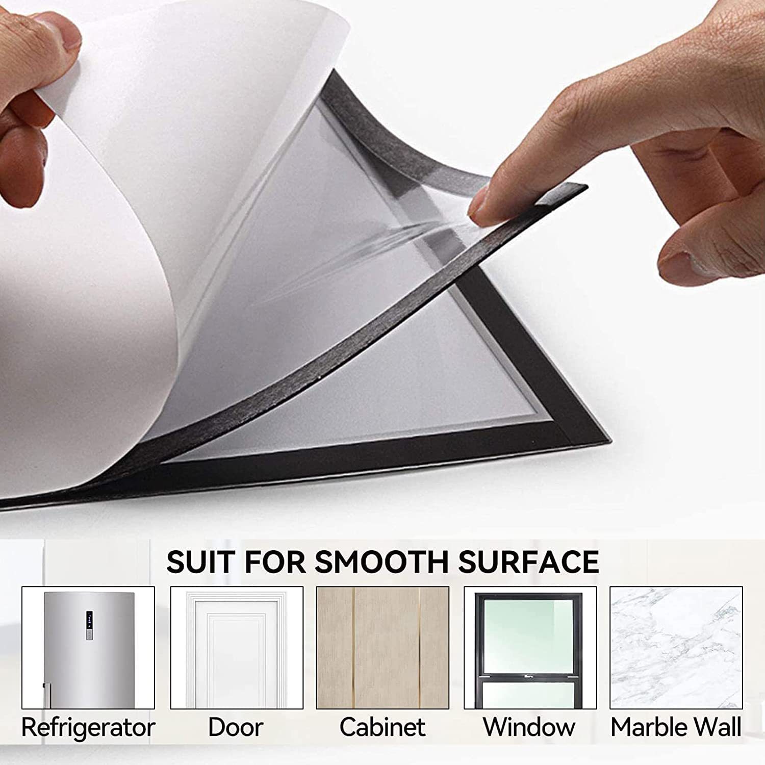 Kashi a4 self-adhesive certificate display frame without punching, business license frame display frame, magnetic wall sticker picture frame details Picture