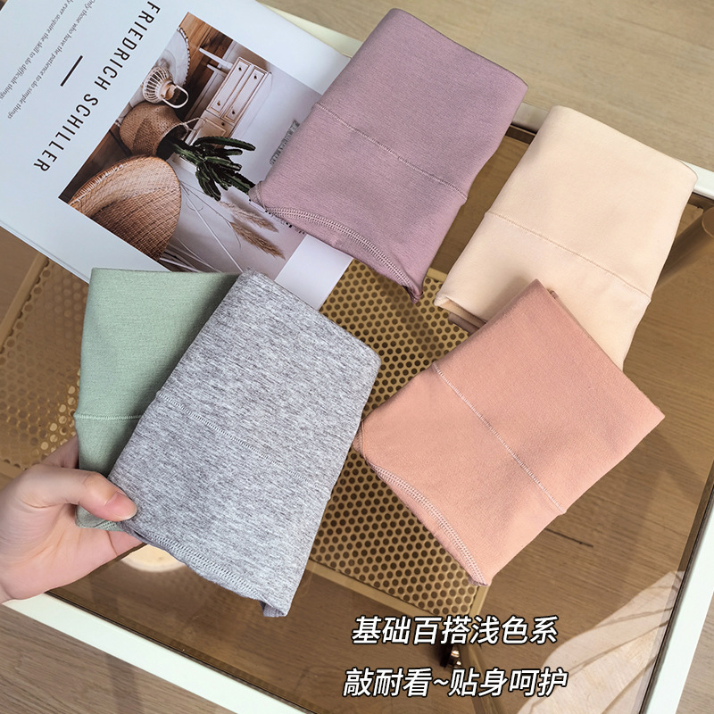 2025 New style pure cotton high-waisted underwear, summer skin-friendly, high-elasticity and soft pure cotton women's briefs wholesale from the manufacturer details Picture