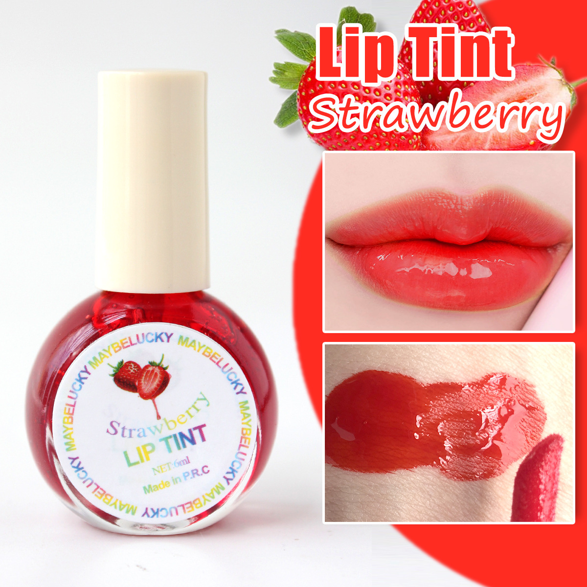 全半托管爆款润哑光染唇液持久不易掉色腮红液跨境唇彩口红水外贸