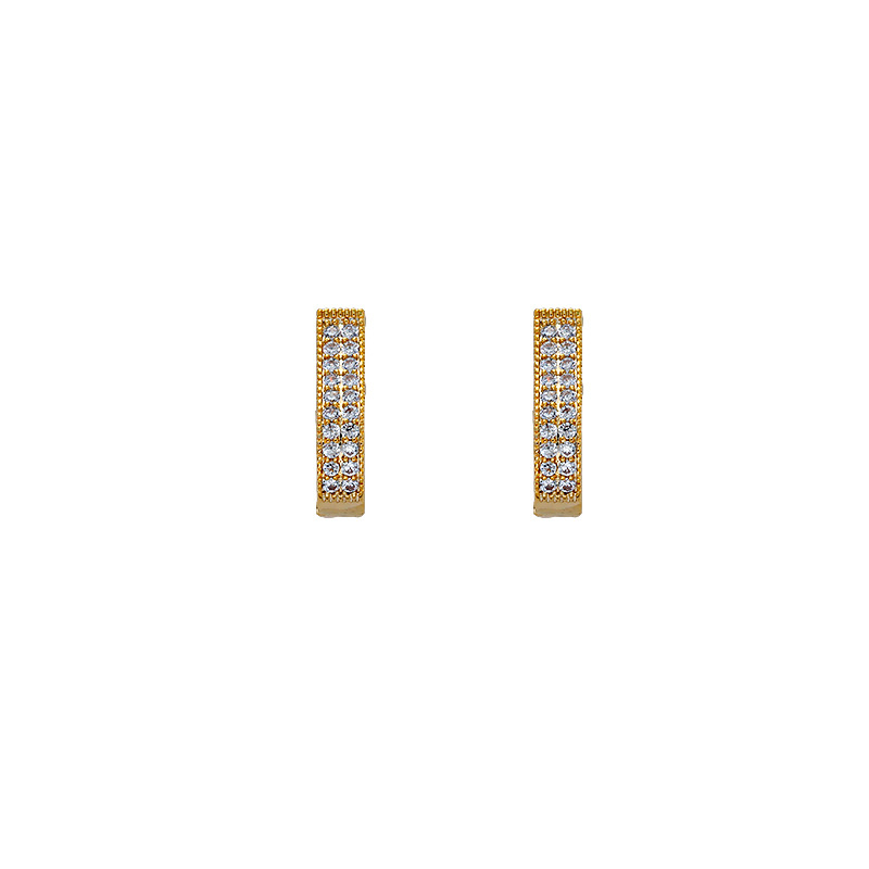 饰品/耳环/耳饰/米珠耳环/编织水晶耳钉白底实物图