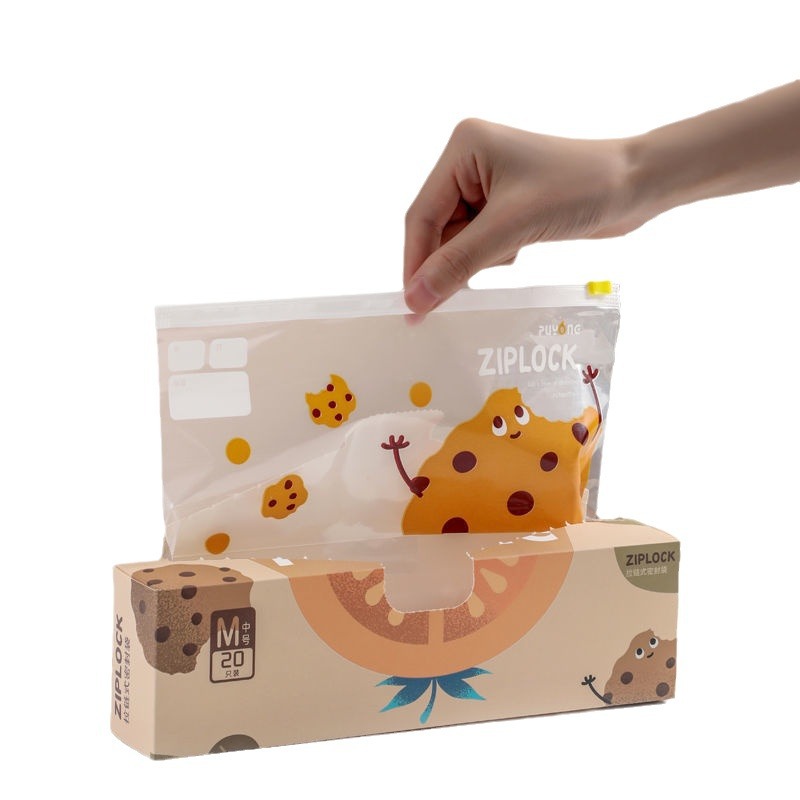 Sealed bags, food-grade refrigerator storage and packaging bags, nut self-sealing tight plastic sealing bags, zipper preservation bags for household use Item Picture