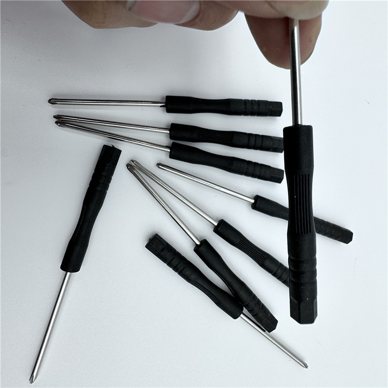 Mini 2.0 cross-head screwdriver, 3.0 cross-head black screwdriver, flat-head small black screwdriver, y v type, 0.8 star-shaped through pin details Picture