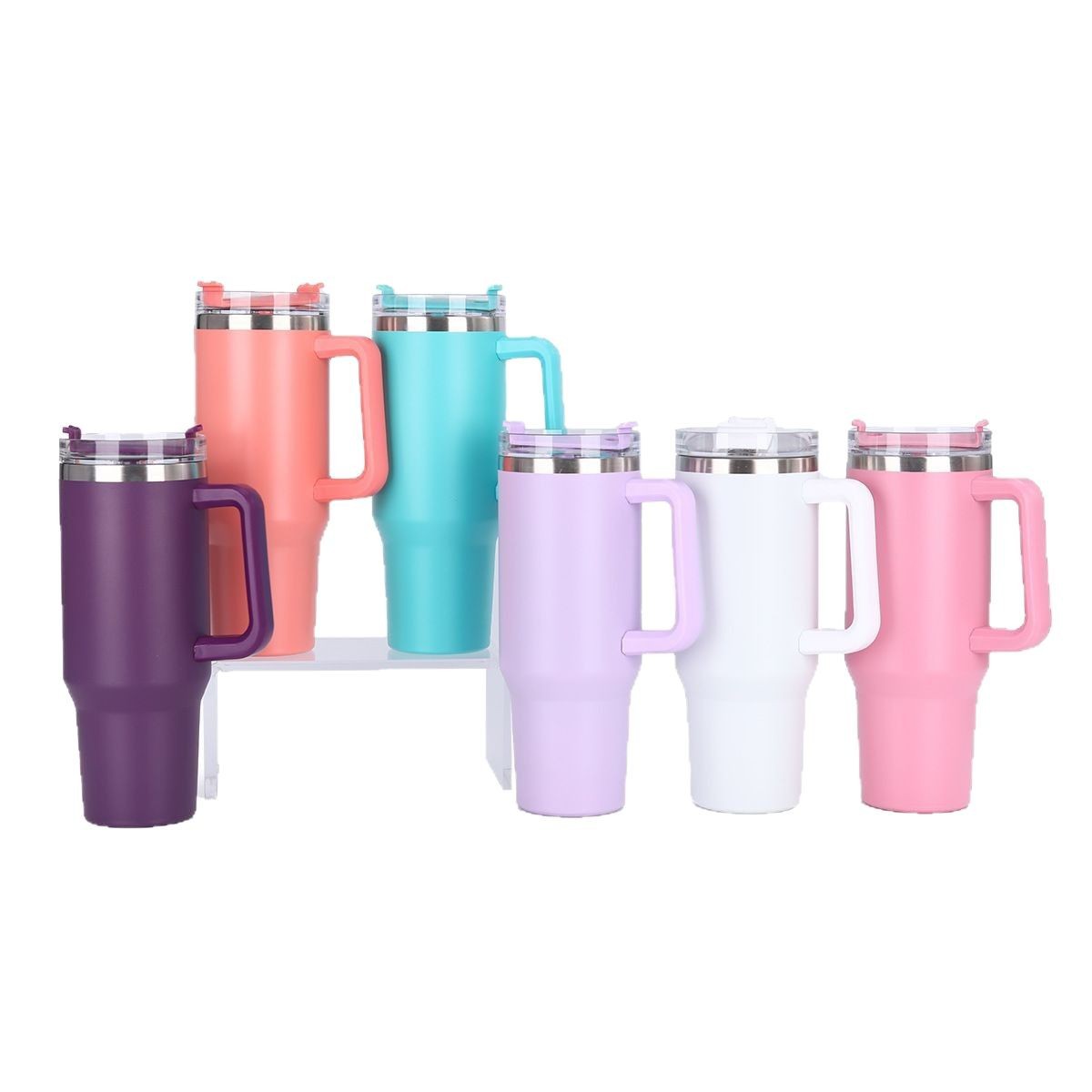 Cross-border 40oz handle car cup, 304 stainless steel ice king cup, outdoor portable large-capacity vacuum insulated cup Item Picture