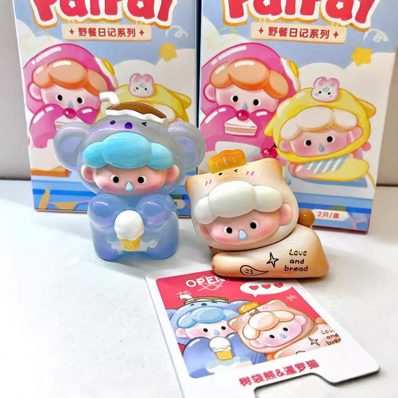 Genuine PAIPAI Picnic Diary series blind box, cute and adorable plush toys, creative and trendy figurines in stock Specification image