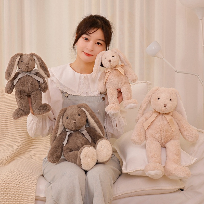 Ear-hanging rabbit doll, sleeping rabbit doll, long-eared plush toy, cute girl sleeping pillow, birthday gift Application Scenario