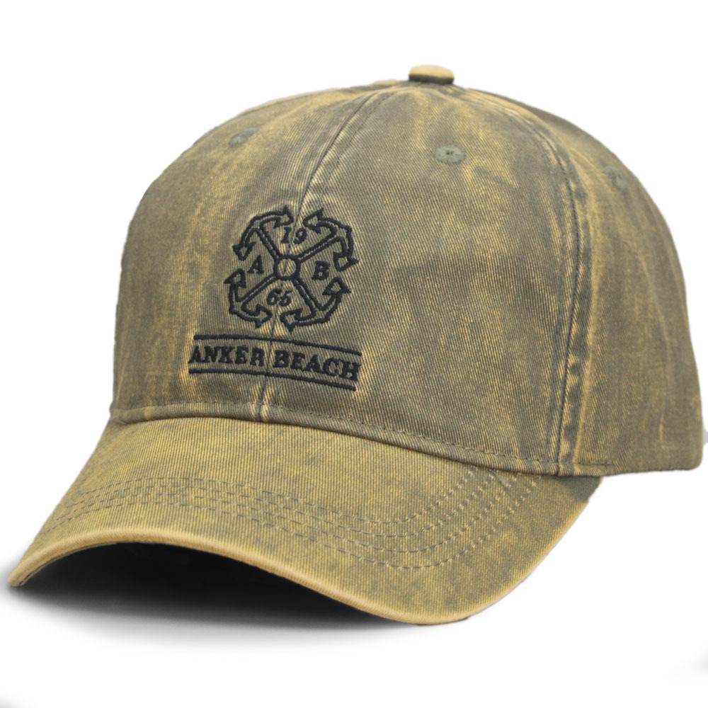 Customized denim baseball caps for women with embroidered logos for export, retro and fashionable sports caps for men, quality cap factory for foreign trade factories Item Picture