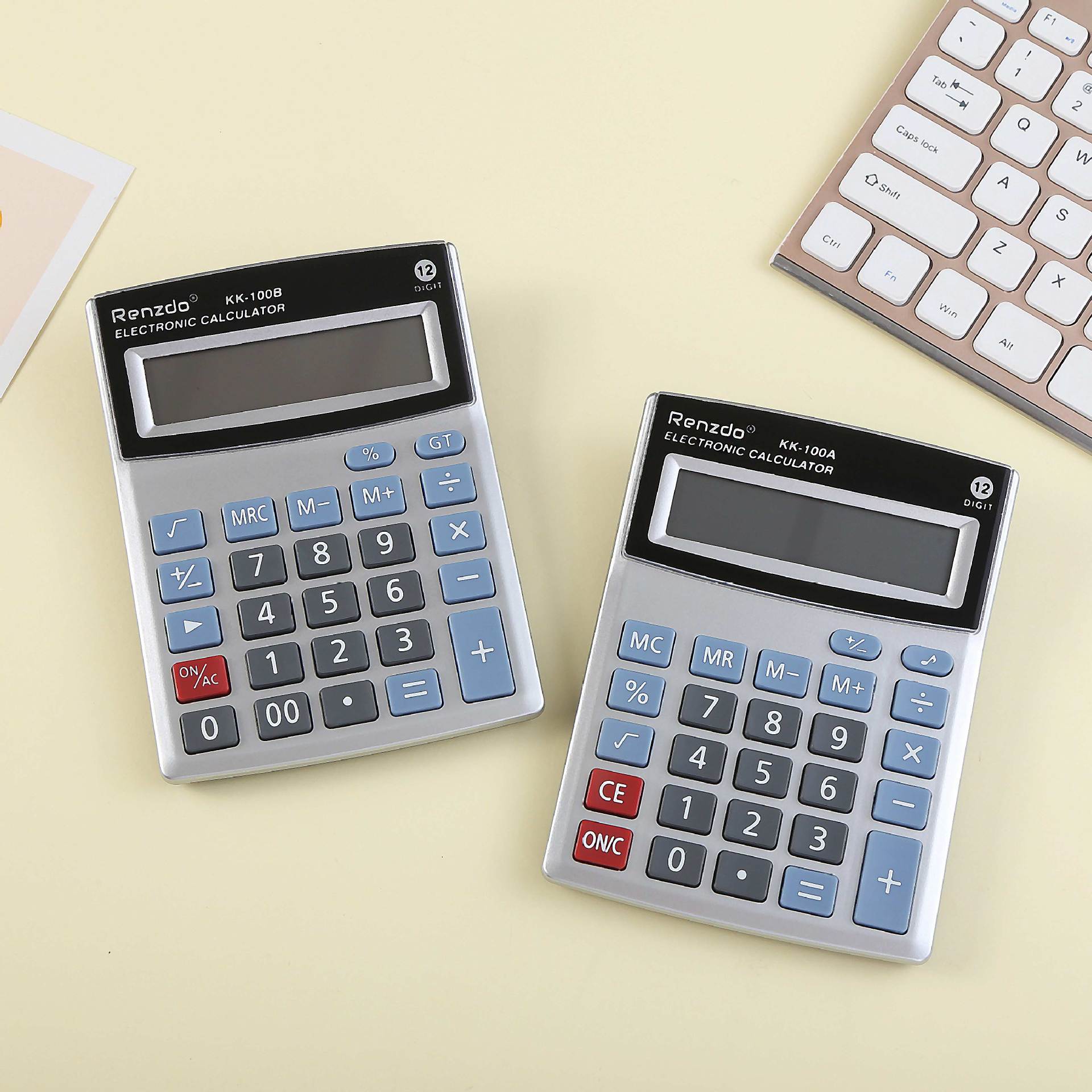 KK-100A manufacturer's batch of 12-digit multi-functional large screen for office use, specifically designed for accounting purposes full figure