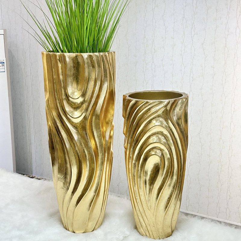特大号陶瓷落地款花盆家用客厅阳台庭院高筒绿植花卉专用陶瓷花瓶 Specification image