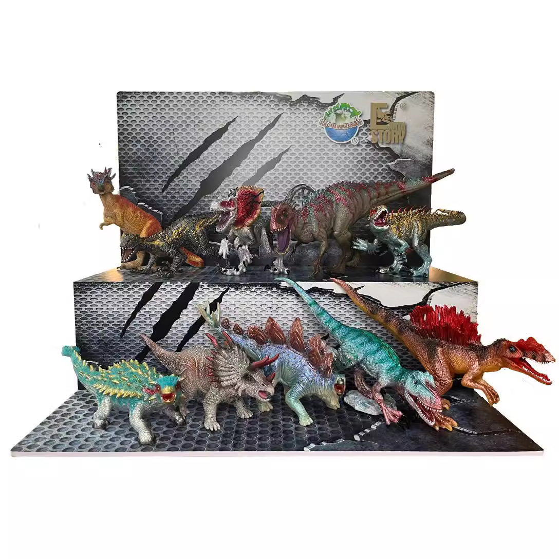 新凯纳套餐重金属恐龙系列10款混装套餐男孩女孩模型礼品