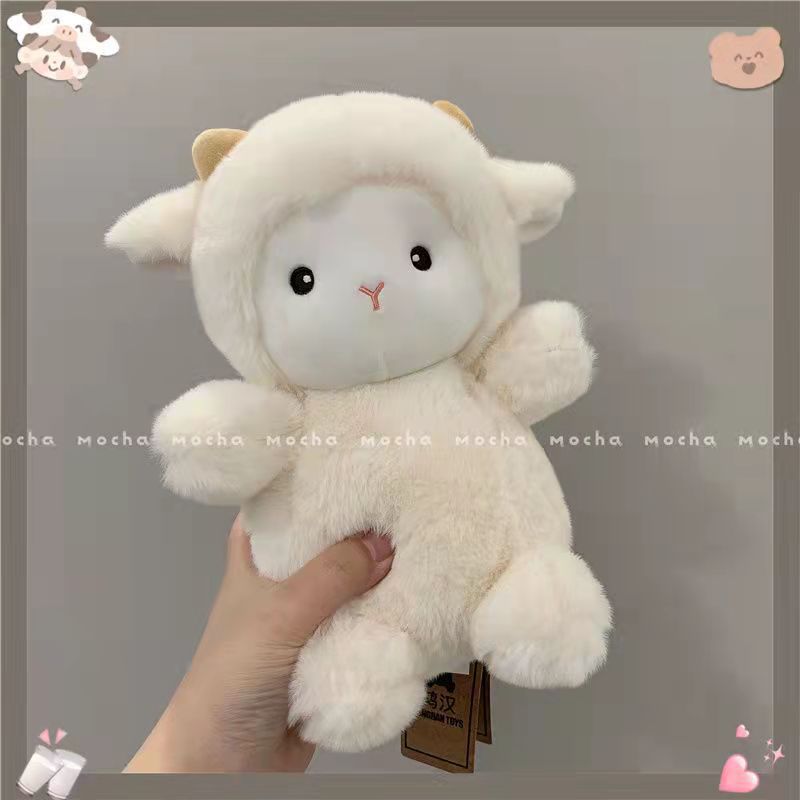 The popular sheep plush toy is a heartwarming doll with a cute plush pillow. It's super soft and can be given as a gift to friends Application Scenario