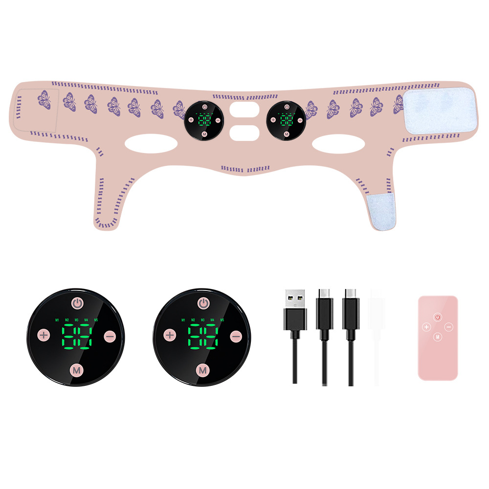 New intelligent slimming face bandage beauty device, V-face beauty mask, cross-border EMS micro-current low-frequency pulse massage device Item Picture