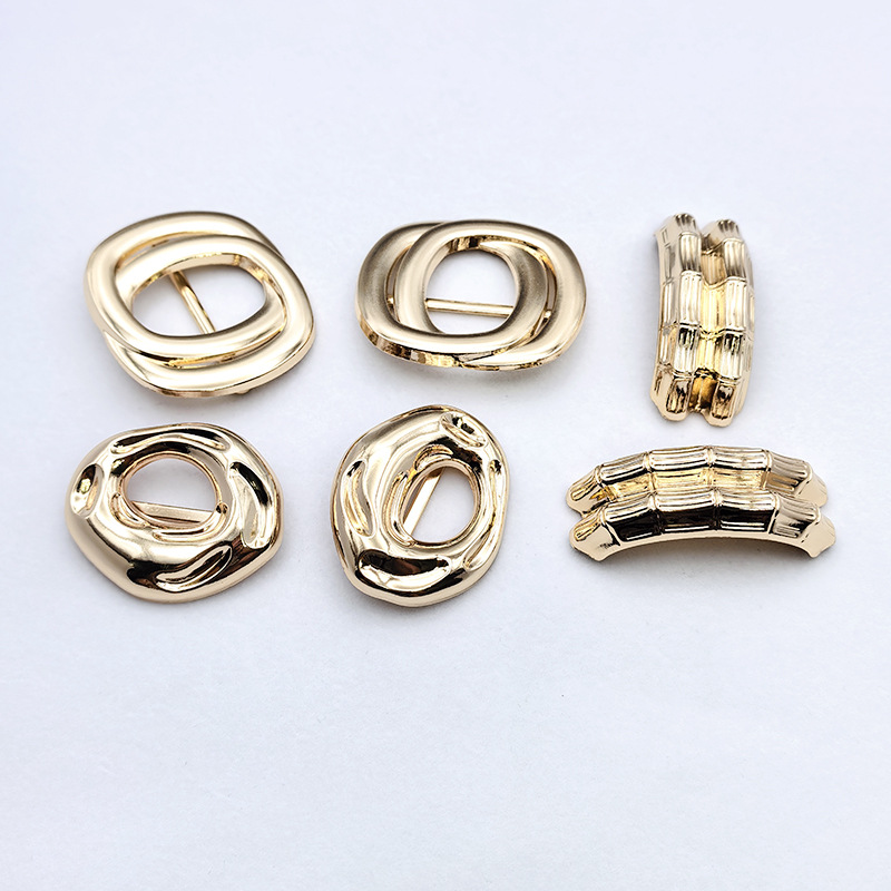 Metal texture swimsuit decorative buttons, irregular and irregular-shaped hardware accessories, underwear, bikini DIY accessories Specification image