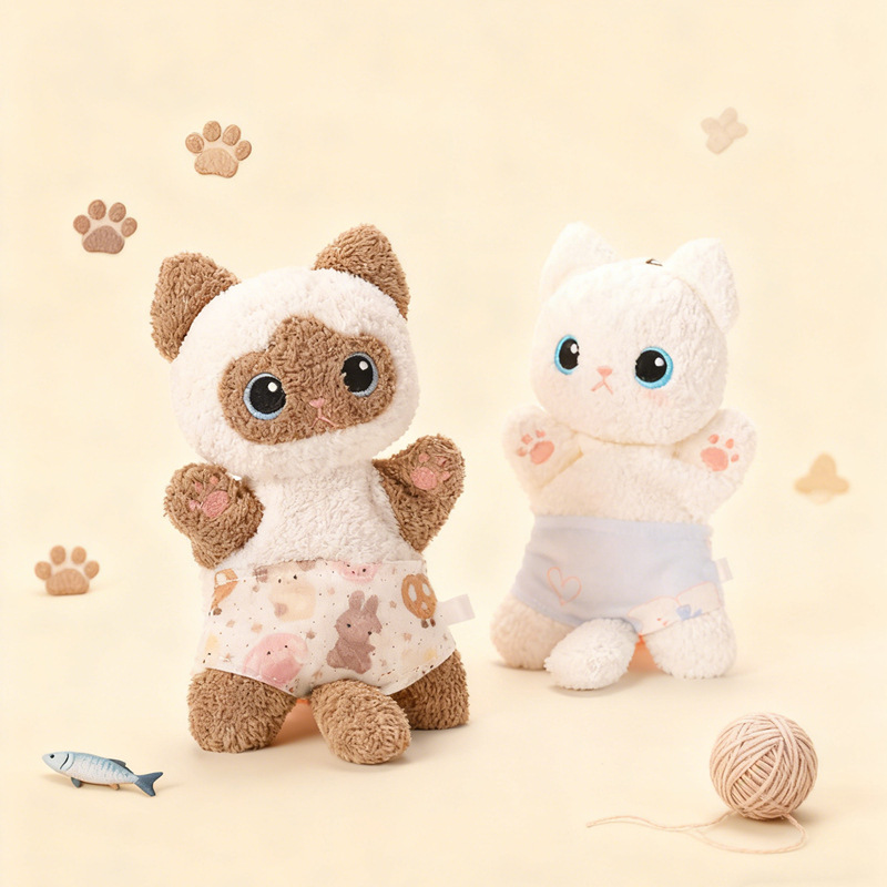 Stress-relieving underpants, cat bean bag doll pendant, soothing doll, stress-relieving pinching plush toy birthday present Application Scenario