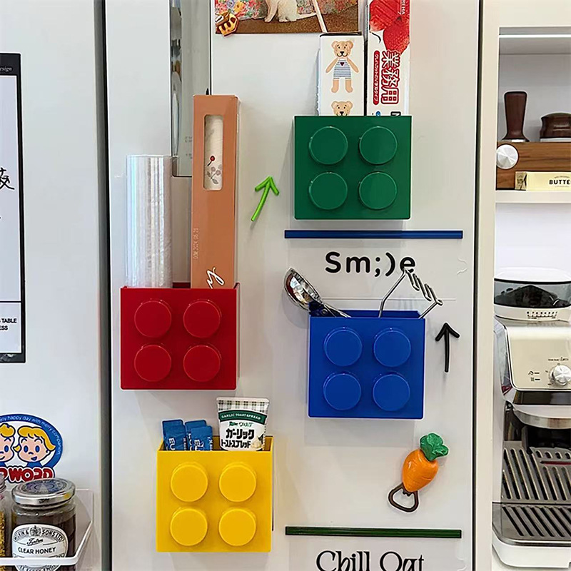 Entrance door mask storage box, wall-mounted anti-theft door without drilling holes, magnetic storage box for the entrance hall, right-angle storage box
